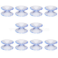 Plastic Double-Sided Suction Cups, Sucker for Glass Window, Smooth Tile Wall, Cornflower Blue, 20.5x10mm(KY-WH0046-16A)