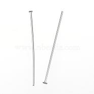 304 Stainless Steel Flat Head Pins, Stainless Steel Color, 30x0.7mm, Head: 1.5mm(STAS-D448-A-011P)