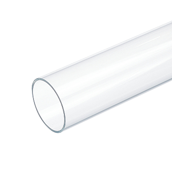 Round Transparent Acrylic Tube, for Crafts, Clear, 305x45mm, Inner Diameter: 40mm