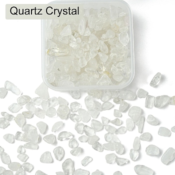 50G Natural Quartz Crystal Chip Beads, No Hole/Undrilled, 5~10.5x5~7x2~4mm