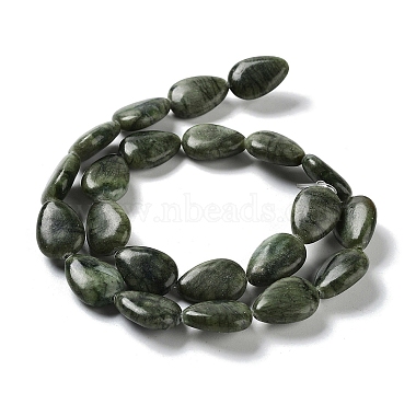Natural Teardrop Xinyi Jade/Chinese Southern Jade Beads Strands(G-L242-16)-3