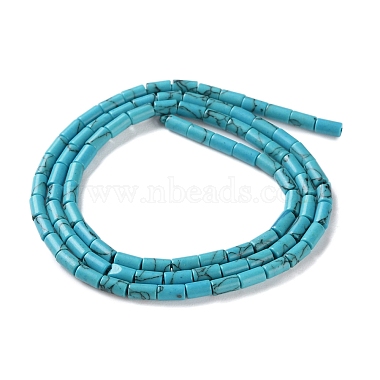 teints turquoise synthétique perles brins(G-B124-A03-01)-3