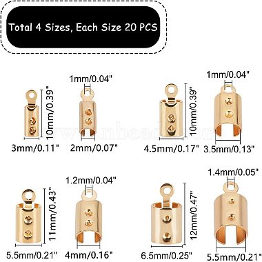 unicraftale 304 складывающиеся обжимные концы из нержавеющей стали(STAS-UN0011-79G)-2