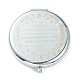 (defekter Ausverkauf: Alphabet Druckfehler) Edelstahlsockel tragbare Make-up-Kompaktspiegel(STAS-XCP0001-36)-2