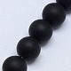 Natürliche schwarze Achat Perlen Stränge(G-D543-16mm)-1