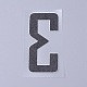 Number Iron On Transfers Applique Hot Heat Vinyl Thermal Transfers Stickers For Clothes Fabric Decoration Badge(DIY-WH0148-43C)-2