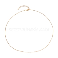 Brass Cable Chain Necklace, with Lobster Claw Clasps, Golden, 18.26 inch(46.4cm)(NJEW-JN03110-02)