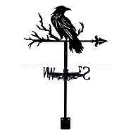 Orangutan Iron Wind Direction Indicator, Weathervane for Outdoor Garden Wind Measuring Tool, Bird, 254x358mm(AJEW-WH0265-0013)