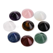 Natural & Synthetic Mixed Gemstone Cabochons, Cone, Mixed Dyed and Undyed, 30x17.5mm(G-Q184-01)