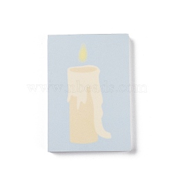 100 Sheets Memo Pad Sticky Notes, Sticker Tabs, for Office School Reading, Candle, 105x75x1mm(AJEW-R098-03C)