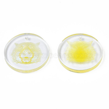 Transparent Resin Pendants(RESI-N030-007A)-3