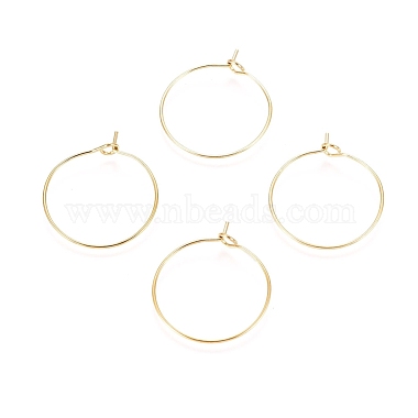 Golden 316L Surgical Stainless Steel Hoop Earring Findings