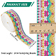 10M Ethnic Style Embroidery Polyester Flower Ribbons(OCOR-WH0077-74B)-2