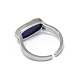 Adjustable Natural Gemstone Finger Rings(RJEW-L089-11M)-4