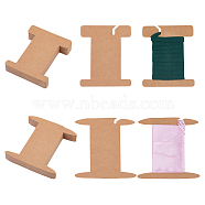Elite 80Pcs 2 Style Cardboard Paper Ribbon Spool Storage Organizer Holder,  Cardboard Yarn Bobbins for Embroidery Thread Cross Stitch Craft DIY Sewing, Peru, 10x8.15~10x0.05cm, 40pcs/style(CDIS-PH0001-55)