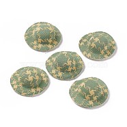 Cloth Cap Crafts Decoration, for DIY Jewelry Crafts Earring Necklace Hair Clip Decoration, Dark Sea Green, 3.5x1.2cm(FIND-E026-07A)