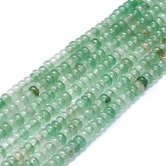 Natural Green Strawberry Quartz Beads Strands, Disc, 4x1.5~2mm, Hole: 0.5mm, about 96pcs/strand, 15.55''(39.5cm)(G-K245-B13-C01)