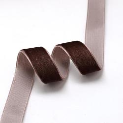 1/4 inch Single Face Velvet Ribbon, Coconut Brown, 1/4 inch(6.5mm), about 200yards/roll(182.88m/roll)(OCOR-R019-6.5mm-208)