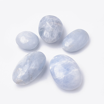Natural Kyanite/Cyanite/Disthene Quartz Decorations, Large Tumbled Stones, Healing Stones for Chakras Balancing, Crystal Therapy, Meditation, Reiki, Nuggets, 45~77x38~53x22~35mm, about 10pcs/1000g