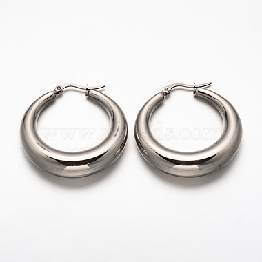 Ring 304 Stainless Steel Earrings