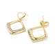 Boucles d'oreilles en laiton plaqué en rack(EJEW-B047-03G-09)-2