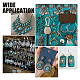 Elite 24Pcs 12 Styles Synthetic Turquoise Pendants(PALLOY-PH0002-19)-6