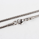 304 Stainless Steel Snake Chain Necklace Making(STAS-P045-29P)-1