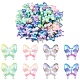 10Pcs UV Plating Rainbow Iridescent Acrylic Beads(OACR-YW0003-68)-1