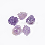 Natural Amethyst Beads, Nuggets, No Hole/Undrilled, Lilac, 10~41x15~30x12~22mm(X-G-S320-05)