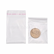 Cellophane Favor Gift Mini Bags, Clear, 9x5cm, Unilateral thickness: 0.0125mm, Inner measure: 7x5cm(X-OPC-I003-5x7cm)