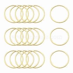 304 Stainless Steel Linking Ring, Ring, Golden, 20x0.8mm(X-STAS-S079-12B)