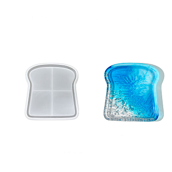 DIY Silicone Molds, Resin Casting Molds, for UV Resin & Epoxy Resin Jewelry Making, Bread, 15.4x14.2x1.55cm
