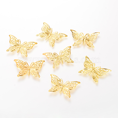 Light Gold Butterfly Iron Pendants
