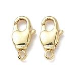 Brass Swivel Lobster Claw Clasps, Swivel Snap Hook, Long-Lasting Plated, Rack Plating, Real 18K Gold Plated, 14.5x7x3mm, Hole: 1.8mm(X-KK-K238-39G-M)