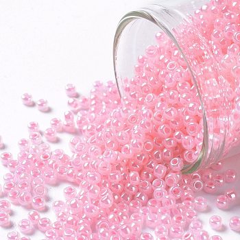 TOHO Round Seed Beads, Japanese Seed Beads, (908) Baby Pink Ceylon Pearl, 11/0, 2.2mm, Hole: 0.8mm, about 50000pcs/pound