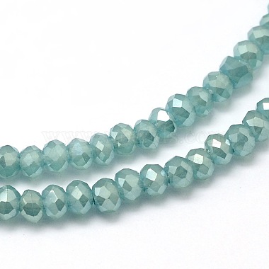 Rondelle facettée plaqué arc-en-ciel de perles de verre plaquées(EGLA-M004-2mm-B06)-2