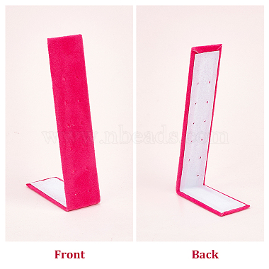 12-Hole Foldable Iron Cover Wool Earring Display Stands(AJEW-WH0250-87B)-5