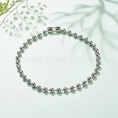 304 ожерелье из шариковых цепей из нержавеющей стали для женщин(NJEW-JN03892-01)-2