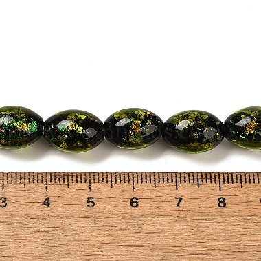 Handmade Dichroic Foil Glass Beads Strands(DICH-U001-12A)-4