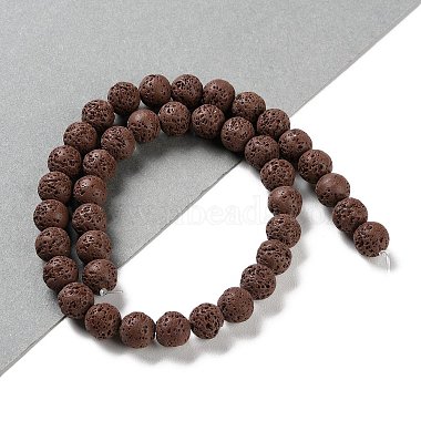 Synthetic Lava Rock Dyed Beads Strands(G-H311-08C-02)-2