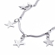 Star 304 Stainless Steel Charm Bracelets(X-BJEW-JB05219)-2