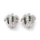 Rack Plating Alloy Emerald Rhinestone European Style Beads(MPDL-L032-VF946-1)-1