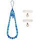 Round Synthetic Moonstone Beaded Mobile Straps(HJEW-SW00042-08)-1