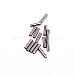 Brass Tube Beads, Platinum, 8x2.8mm, Hole: 2.2mm, 1000pcs/bag(FIND-WH0058-01G)