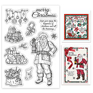 PVC Plastic Stamps, for DIY Scrapbooking, Photo Album Decorative, Cards Making, Stamp Sheets, Santa Claus, 16x11x0.3cm(DIY-WH0167-56-1141)