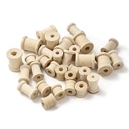 Defective Schima Wood Sewing Embroidery Thread Spool, Empty Bobbins, for Embroidery and Sewing Machines, Blanched Almond, 14~24.5x14.5~20mm, Hole: 5~6.5mm(ODIS-XCP0001-23)