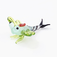 Home Decorations, Handmade Lampwork Display Decorations, Dragonfly, Colorful, 25~30x22~25x12~15mm(LAMP-J084-54)