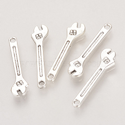Tibetan Style Alloy Pendants, Wrench, Cadmium Free & Lead Free,, Antique Silver, 23x6x2.5mm, Hole: 1mm, about 1690pcs/1000g(TIBE-T007-19AS-LF)