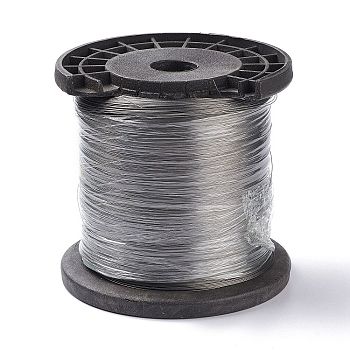 (Defective Closeout Sale: Defective Spool) Tiger Tail Wire, Nylon-coated 304 Stainless Steel Wire, Stainless Steel Color, 0.25mm, about 13123.35 Feet(4000m)/1roll