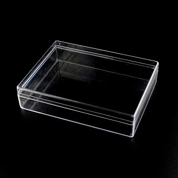 Rectangle Plastic Bead Storage Containers, Clear, 16x12.5x3.8cm